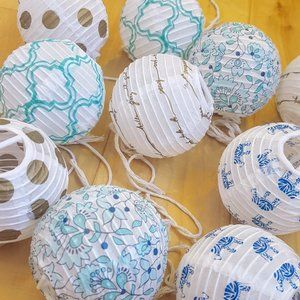 🖤 3/$20! 🖤 Decorative Strand of Paper Lanterns